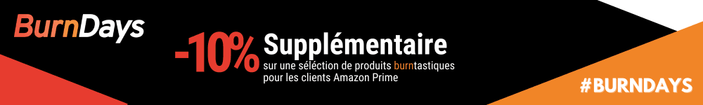 BurnDays — 10 % supplémentaires dans le panier Amazon avec Prime, en plus des prix affichés.